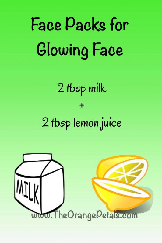 face packs for glowing face